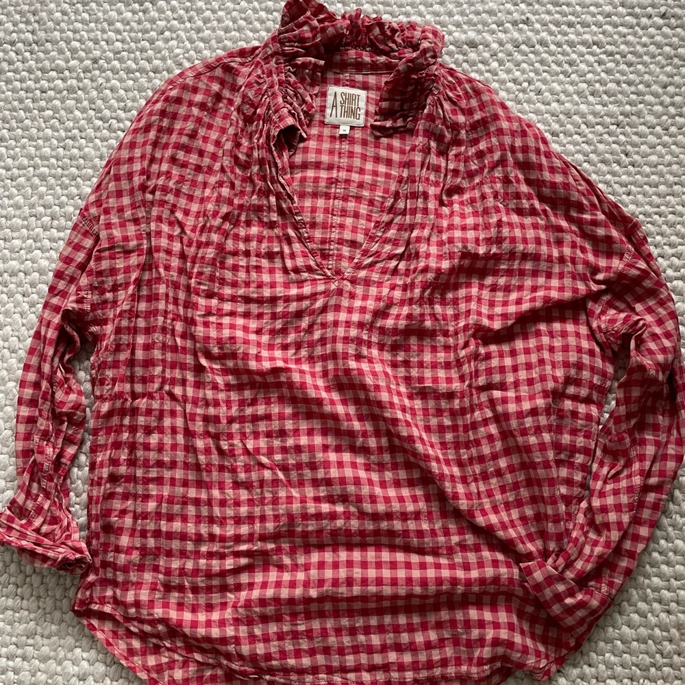 A Shirt Thing ruffled collar top